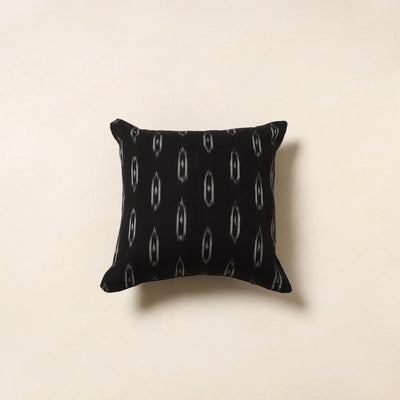 Black - cotton pochampally ikat cushion cover 37