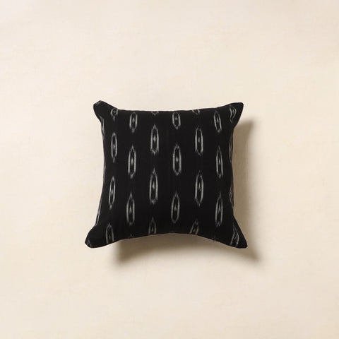 Black - cotton pochampally ikat cushion cover 37