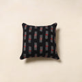 Black - cotton pochampally ikat cushion cover 38