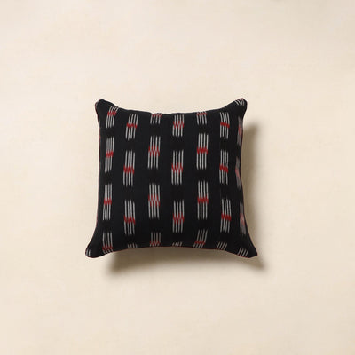 Black - cotton pochampally ikat cushion cover 38