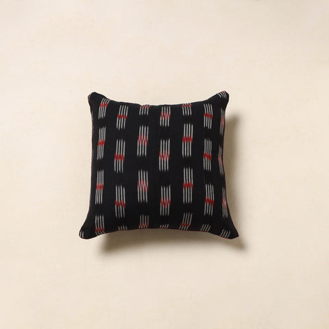 Black - cotton pochampally ikat cushion cover 38