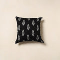 Black - cotton pochampally ikat cushion cover 39