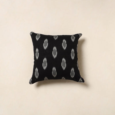 Black - cotton pochampally ikat cushion cover 39