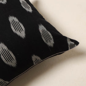 Black - cotton pochampally ikat cushion cover 39