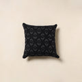 Black - cotton pochampally ikat cushion cover 40