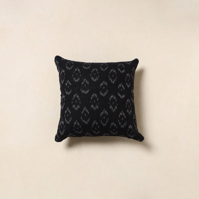 Black - cotton pochampally ikat cushion cover 40
