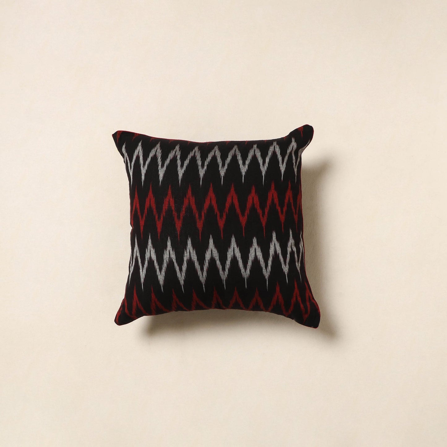 Black - cotton pochampally ikat cushion cover 41