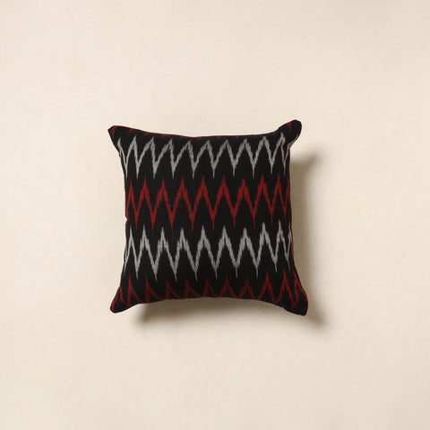 Black - cotton pochampally ikat cushion cover 41