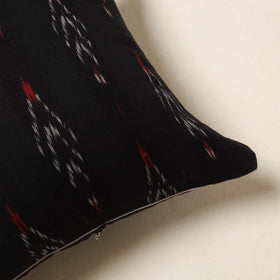 Black - cotton pochampally ikat cushion cover 43