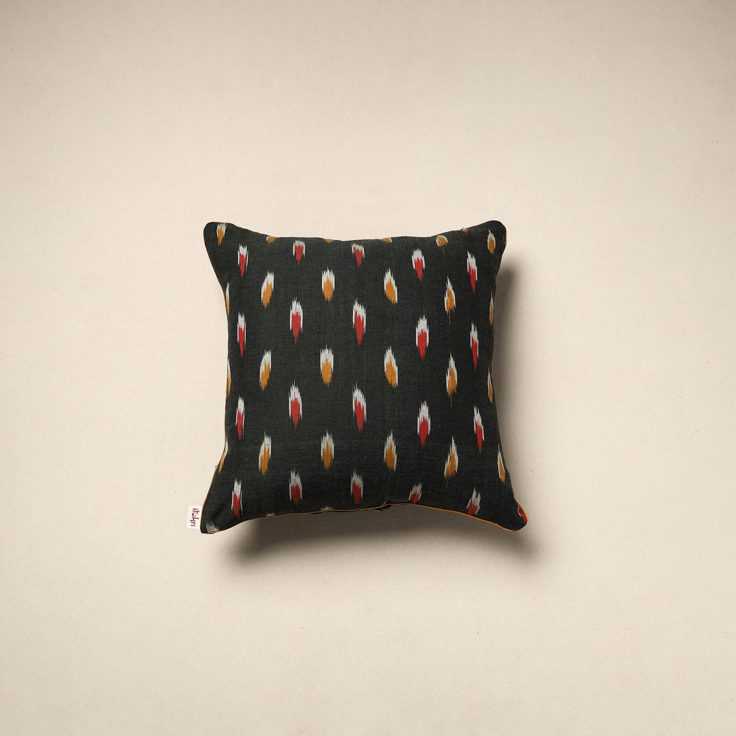 Cotton pochampally ikat cushion cover 44 - handcrafted