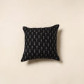 Black - cotton pochampally ikat cushion cover 44