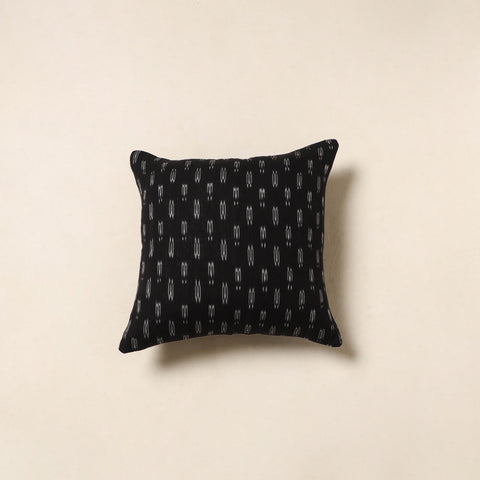 Black - cotton pochampally ikat cushion cover 44