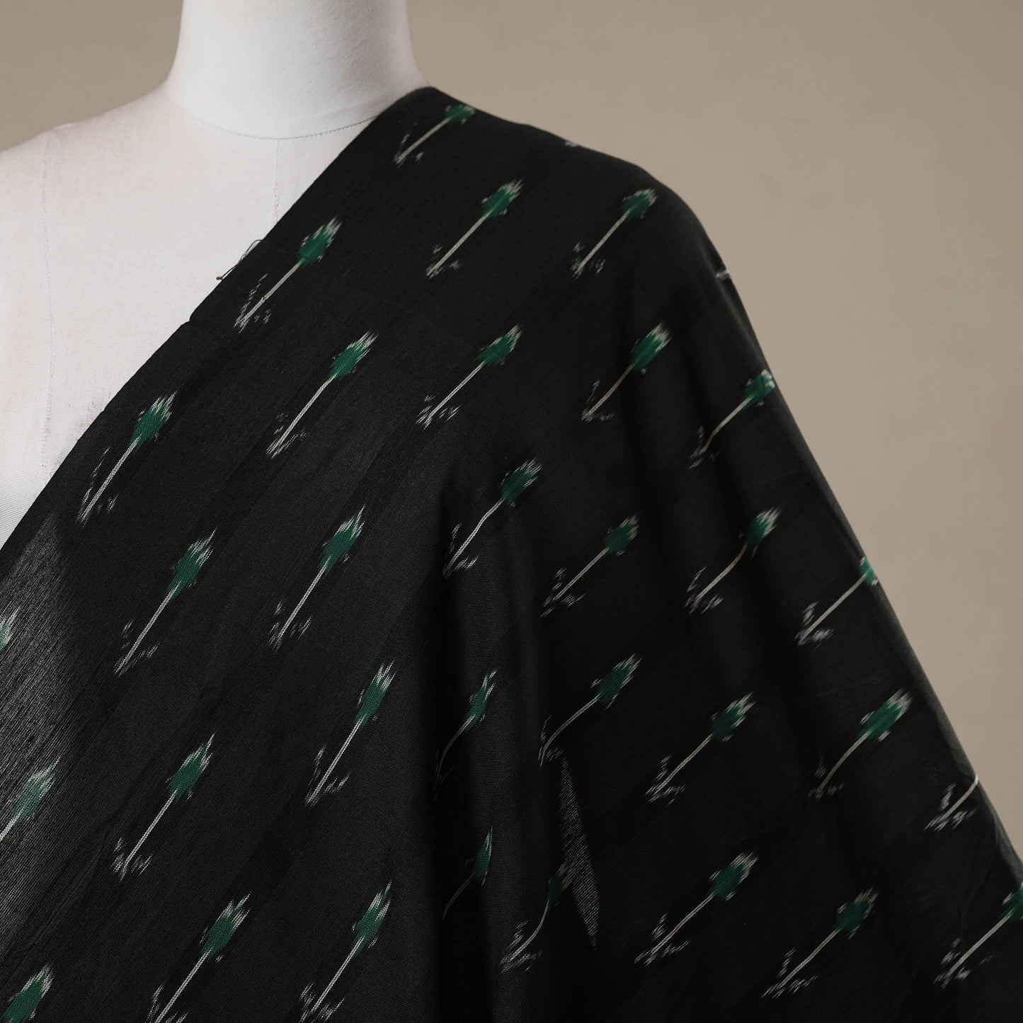 Cotton pochampally ikat fabric 02 - handcrafted