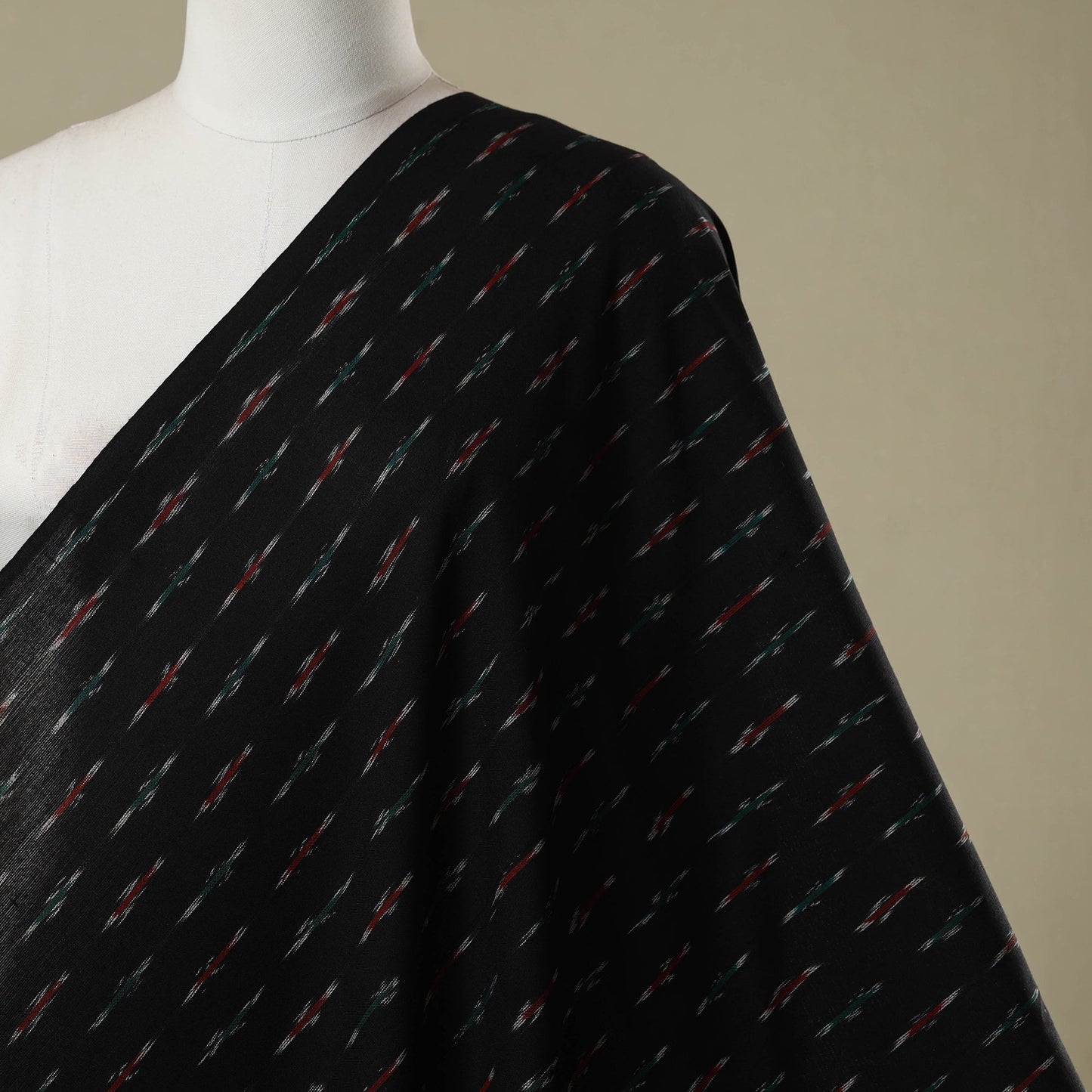 Cotton pochampally ikat fabric 05 - handcrafted