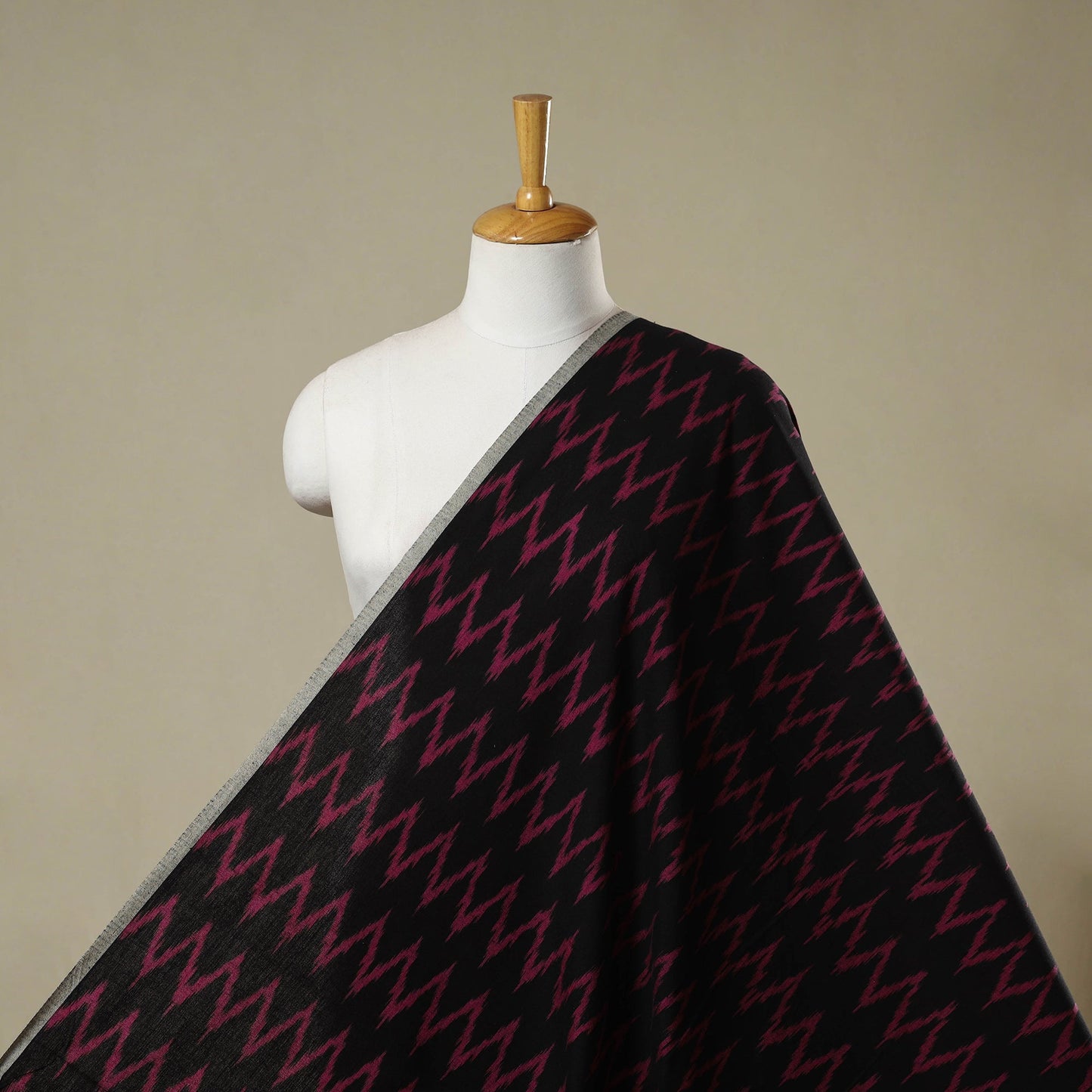 Cotton pochampally ikat fabric 07 - handcrafted