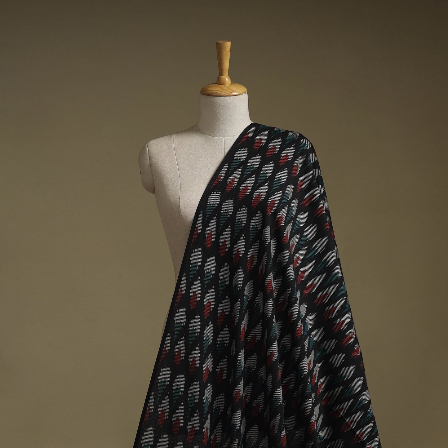 Cotton pochampally ikat fabric 09 - handcrafted