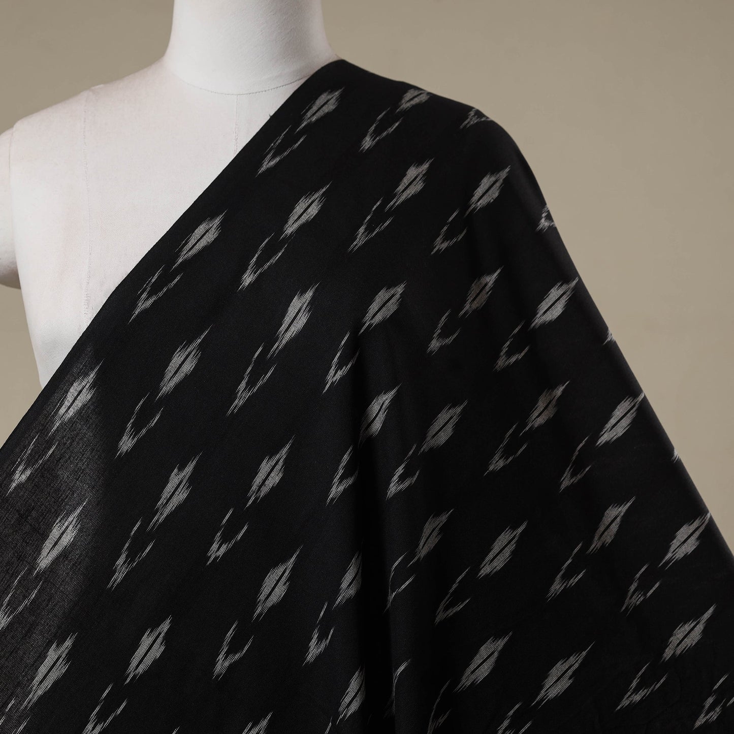 Cotton pochampally ikat fabric 10 - handcrafted