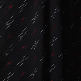 Black - cotton pochampally ikat fabric 11 - handcrafted