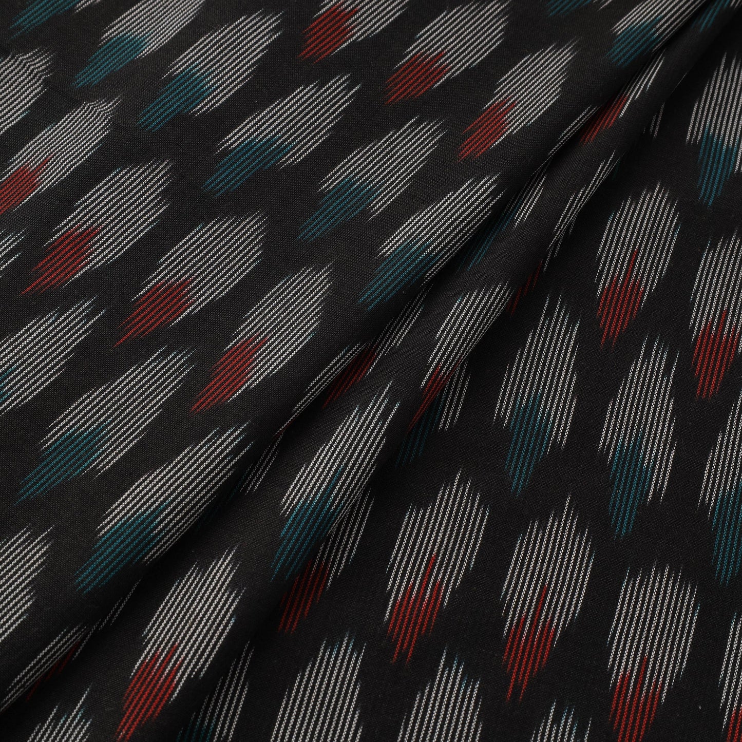 Cotton pochampally ikat fabric 12 - handcrafted