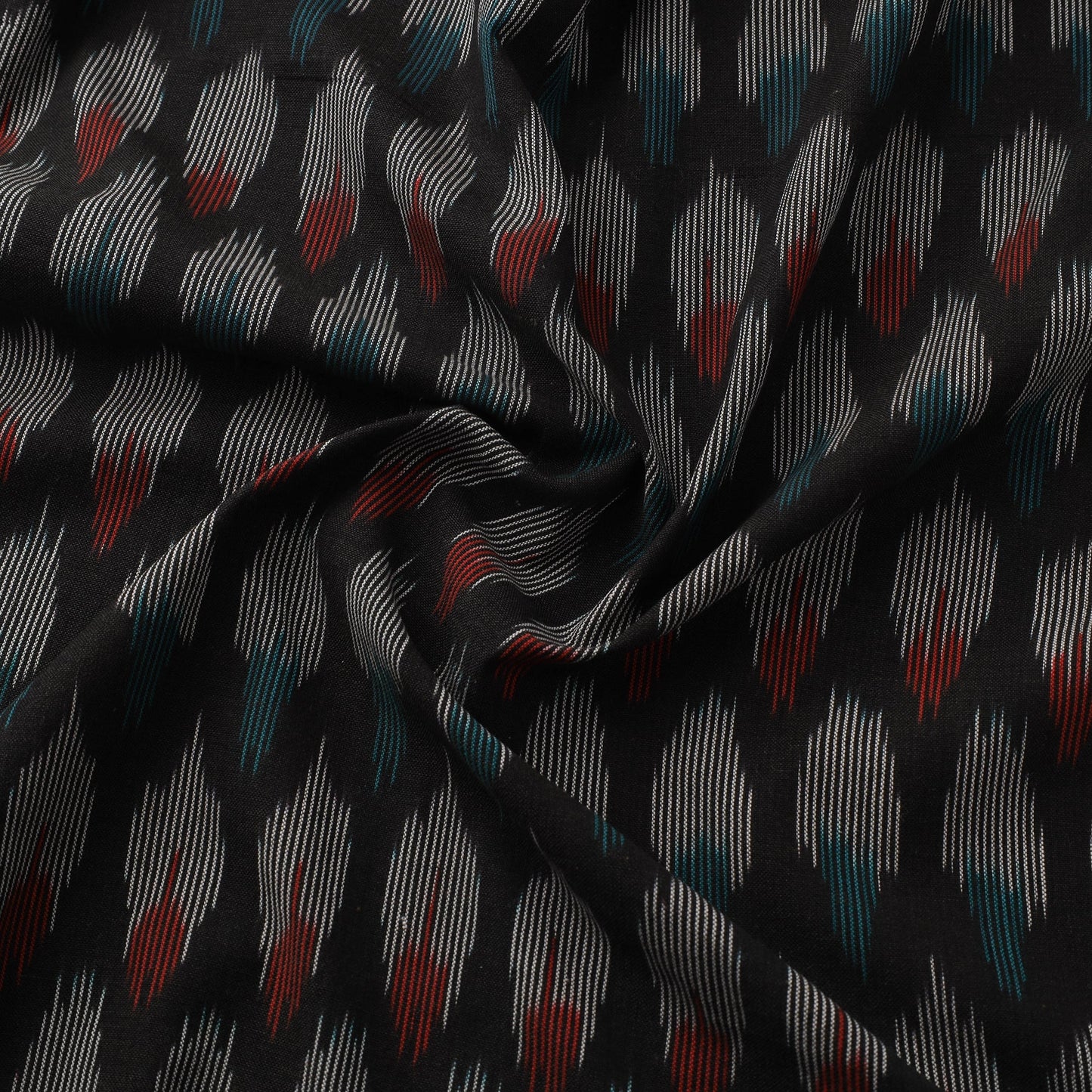 Cotton pochampally ikat fabric 12 - handcrafted