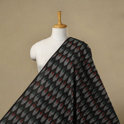 Cotton pochampally ikat fabric 12 - handcrafted