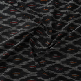 Black - cotton pochampally ikat fabric 13 - handcrafted