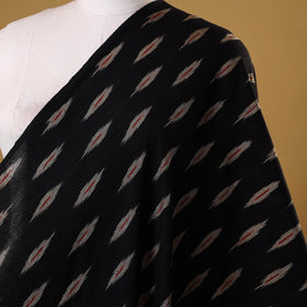 Black - cotton pochampally ikat fabric 14 - handcrafted