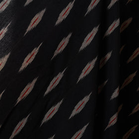 Black - cotton pochampally ikat fabric 14 - handcrafted