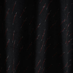 Black - cotton pochampally ikat fabric 30 - handcrafted