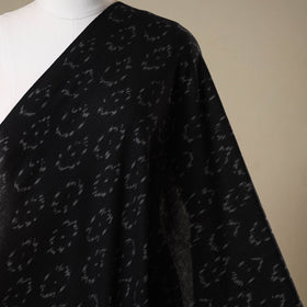 Black - cotton pochampally ikat fabric 32 - handcrafted