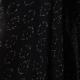 Black - cotton pochampally ikat fabric 32 - handcrafted