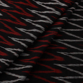 Buy Black Cotton Pochampally Weave Ikat Fabric