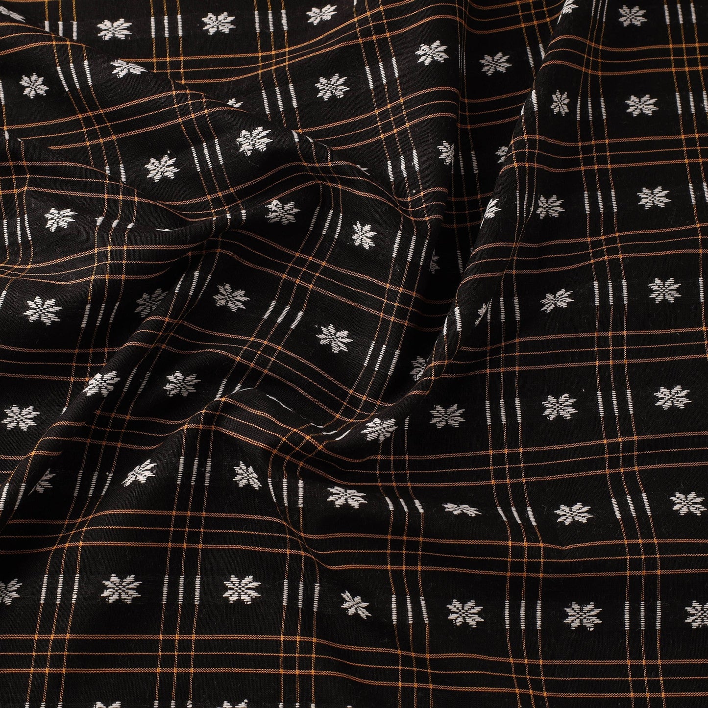 Cotton sambalpuri ikat fabric 03 - handcrafted