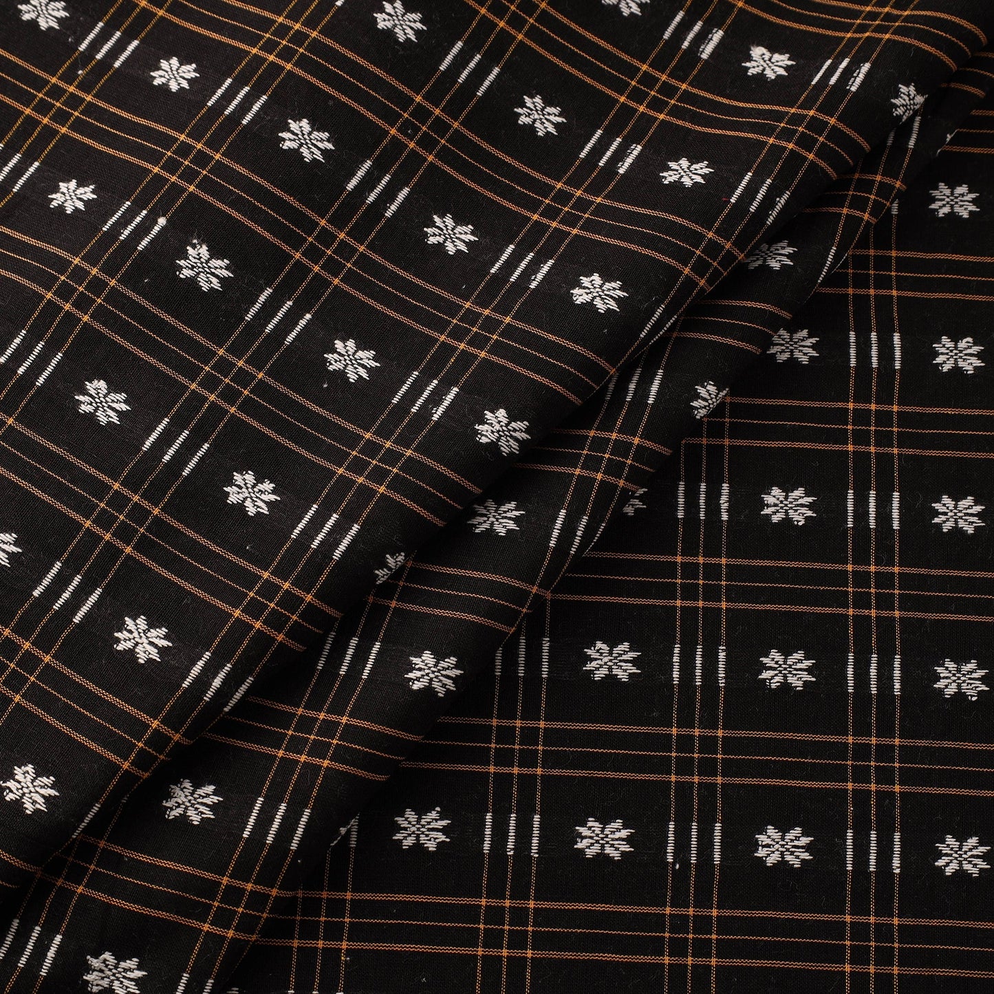 Cotton sambalpuri ikat fabric 03 - handcrafted