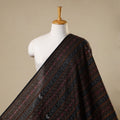 Black Cotton Sambalpuri Ikat Fabric