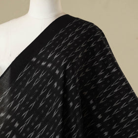 Black - cotton sambalpuri ikat fabric 25 - handcrafted
