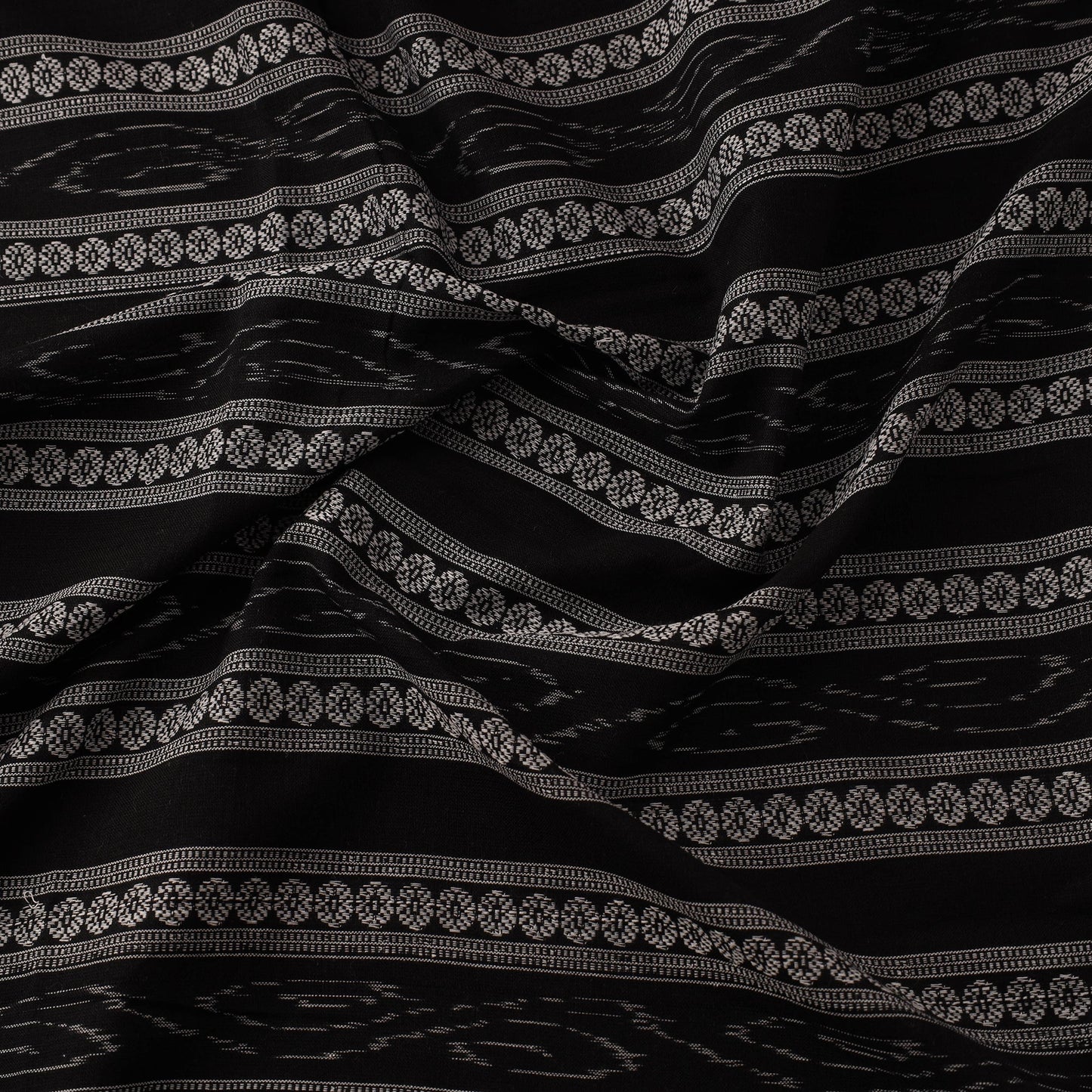 Cotton sambalpuri ikat fabric 29 - handcrafted
