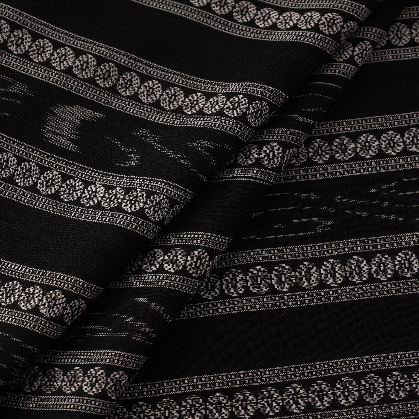 Cotton sambalpuri ikat fabric 29 - handcrafted