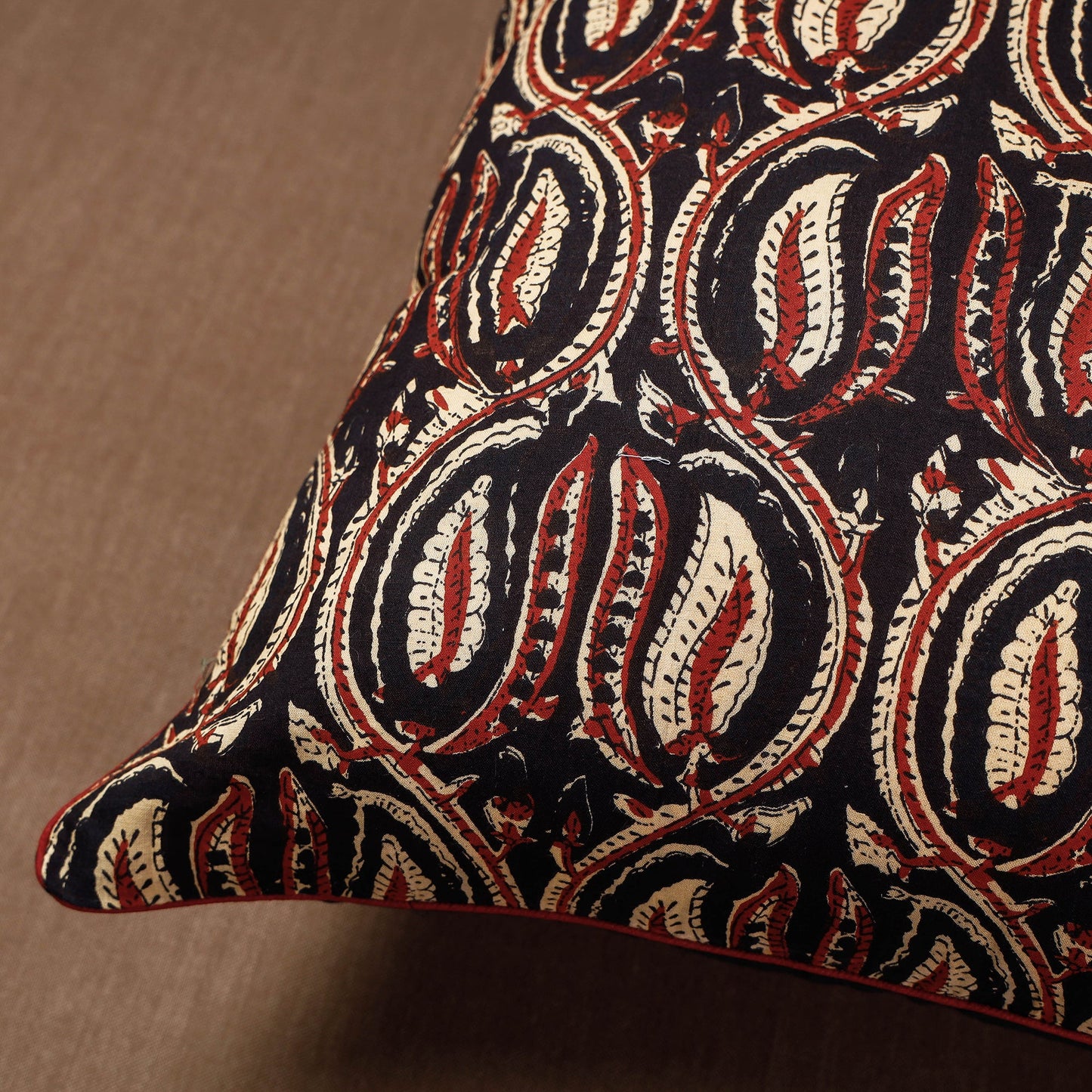 Block Printed Cushion Cover 