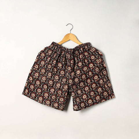 Black - cotton unisex bagru shorts/boxer 13 - xl