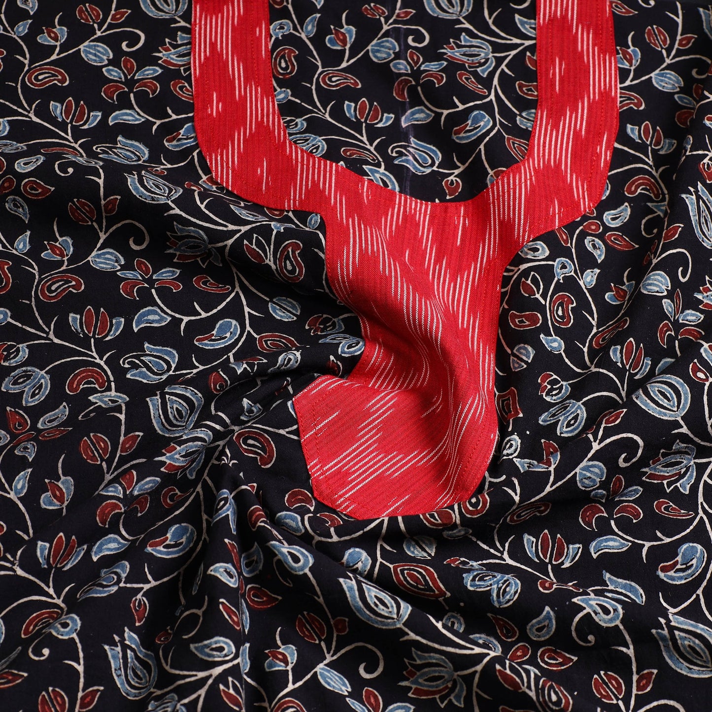 Buy Traditional Ajrakh Print Kurta Material Online in India