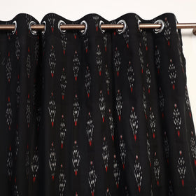 Buy Cotton Window Black Pochampally Ikat Curtain 