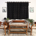 Buy Cotton Window Black Pochampally Ikat Curtain 