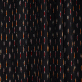 Black - cotton window pochampally ikat curtain (5 x 3 feet)