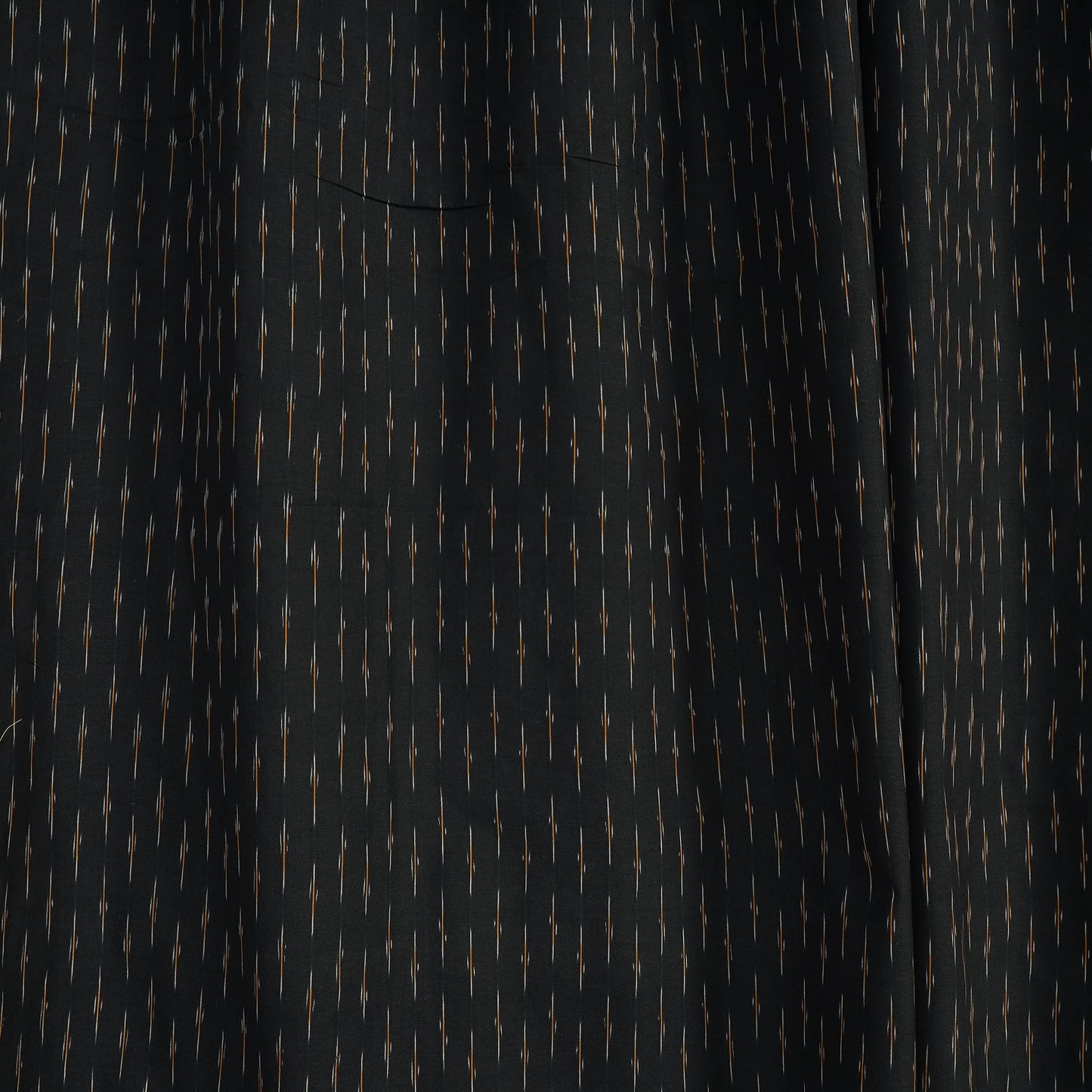 Black - cotton window pochampally ikat curtain (5 x 3 feet)