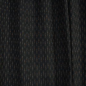 Black - cotton window pochampally ikat curtain (5 x 3 feet)