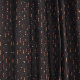 Black - cotton window pochampally ikat curtain (5 x 3 feet)