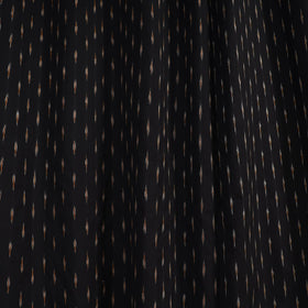 Black - cotton window pochampally ikat curtain (5 x 3 feet)