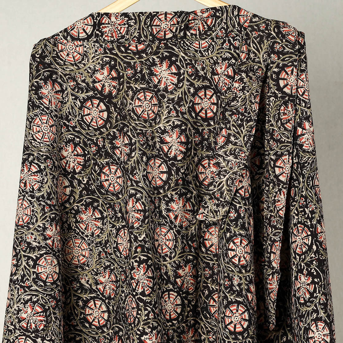  Block Print Cotton Wrap Around Ajrakh Skirt 