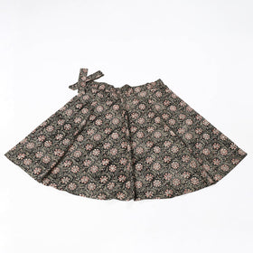  Block Print Cotton Wrap Around Ajrakh Skirt 